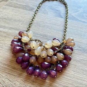 Triple Tiered High Collar Beaded Necklace